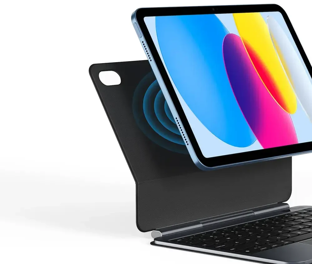 Dėklas su klaviatūra Dux Ducis (MK series) skirtas Apple iPad 10″ (2022) Apple iPad 11″ (2025) – juodos spalvos