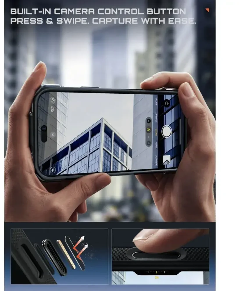 SUPCASE AERO MAG MagSafe iPhone 17 PRO MAX / 18 PRO MAX ARAMIDINIS DĖKLAS Juodas
