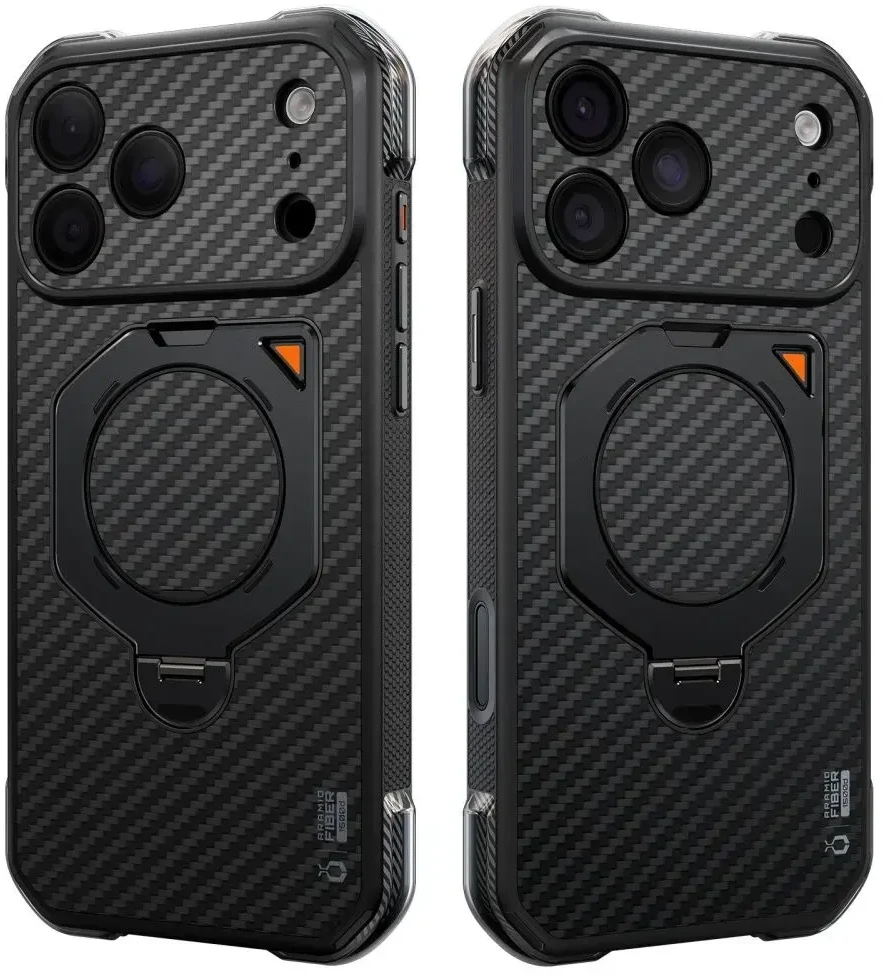 SUPCASE AERO MAG MagSafe iPhone 17 PRO MAX / 18 PRO MAX ARAMIDINIS DĖKLAS Juodas