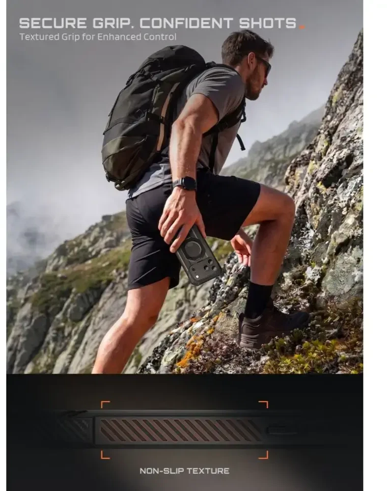 Dėklas SUPCASE GRIP PRO MAG MAGSAFE IPHONE 17 PRO / 18 PRO Juodas