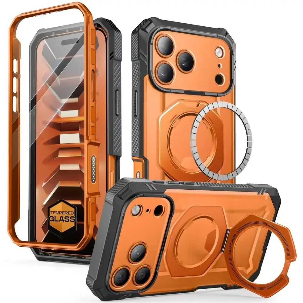 Dėklas SupCase GRIP Pro MAG MagSafe iPhone 17 Pro / 18 Pro KORALINIS