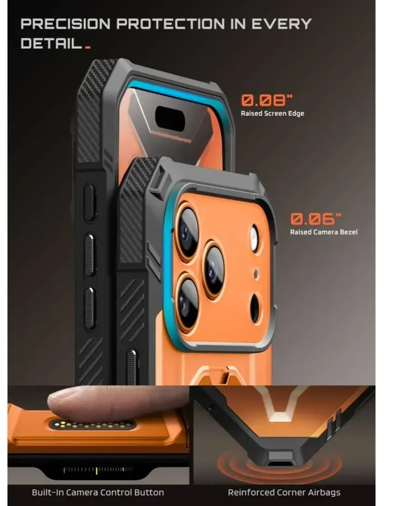 Dėklas SupCase GRIP Pro MAG MagSafe iPhone 17 Pro Max / 18 Pro Max KORALINIS