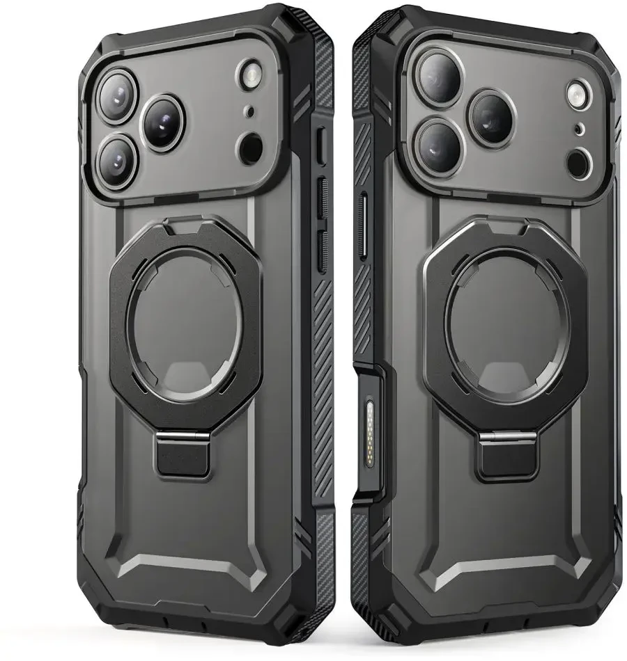Dėklas SUPCASE GRIP PRO MAG MAGSAFE IPHONE 17 PRO / 18 PRO Juodas