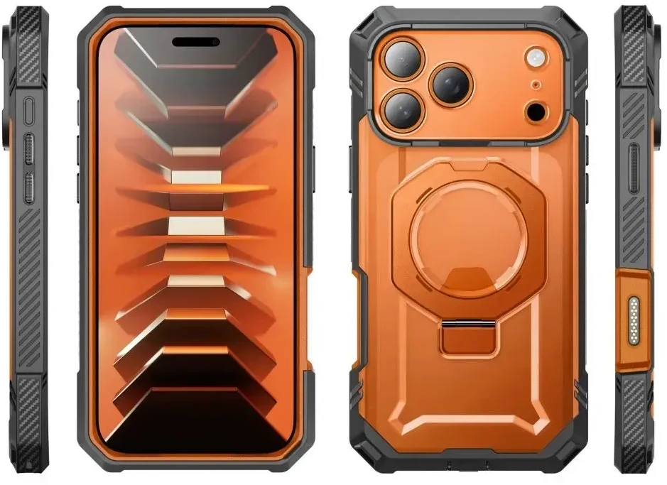 Dėklas SupCase GRIP Pro MAG MagSafe iPhone 17 Pro / 18 Pro KORALINIS