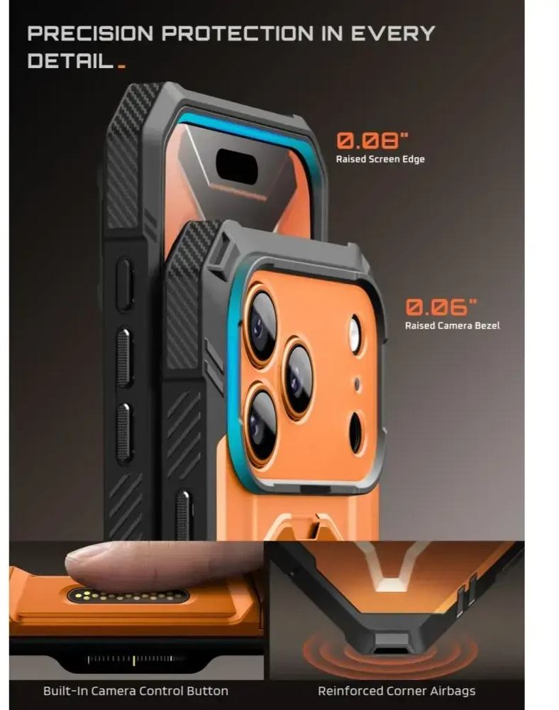 Dėklas SupCase GRIP Pro MAG MagSafe iPhone 17 Pro / 18 Pro KORALINIS