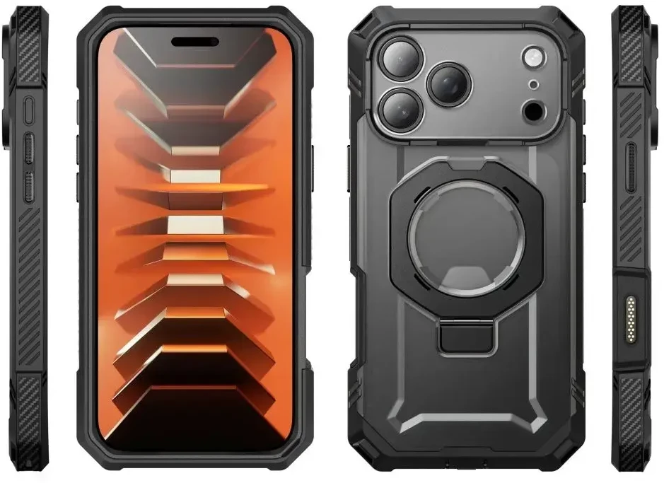 Dėklas SUPCASE GRIP PRO MAG MAGSAFE IPHONE 17 PRO / 18 PRO Juodas