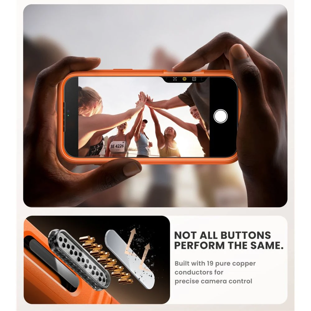 Supcase Dėklas „Iblsn Ares Flip Mag Magsafe iPhone 17 Pro Max“ – koralų spalvos
