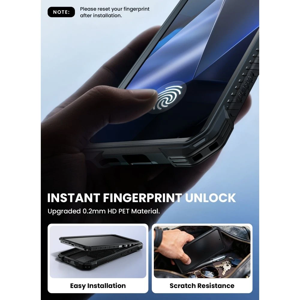Dėklas SupCase IBLSN ArmorBox Clip Mag MagSafe Samsung Galaxy S26 Ultra juodos spalvos
