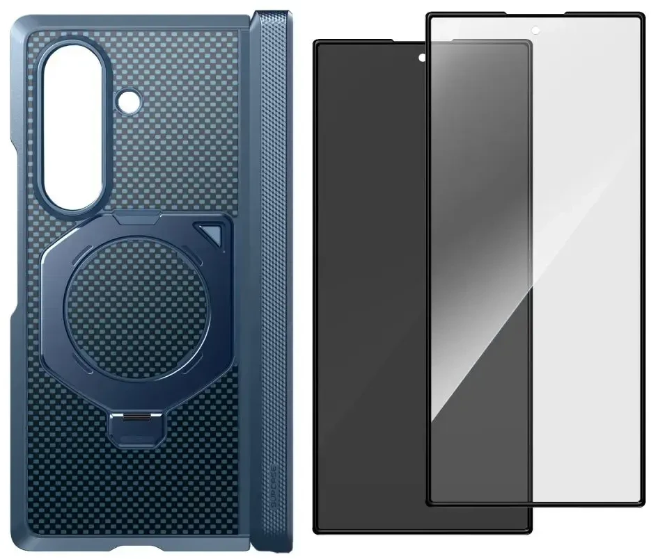 Dėklas Supcase UB Aero MagSafe 2-Set Case for Samsung Galaxy Z Fold 8 Ultra - Navy Mėlyna