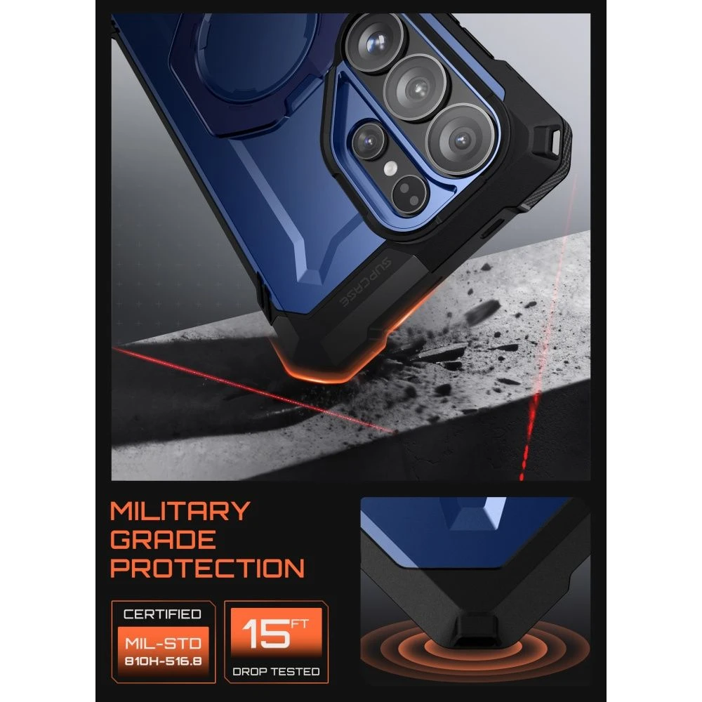 SupCase UB GRIP MAG MagSafe Samsung Galaxy S26 Ultra dėklas Cobalt