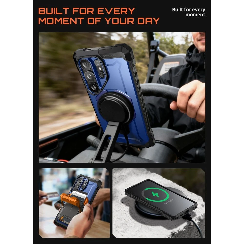 SupCase UB GRIP MAG MagSafe Samsung Galaxy S26 Ultra dėklas Cobalt