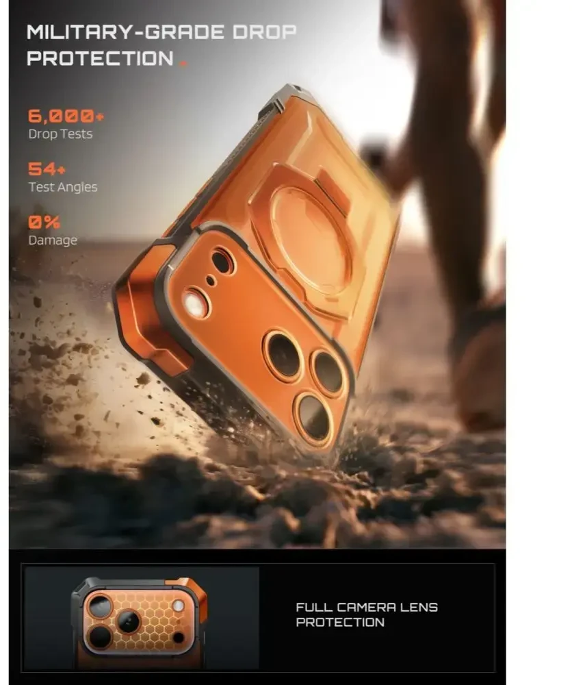 Dėklas SupCase UB GRIP MAG MagSafe iPhone 17 Pro Max / 18 Pro Max KORALINIS