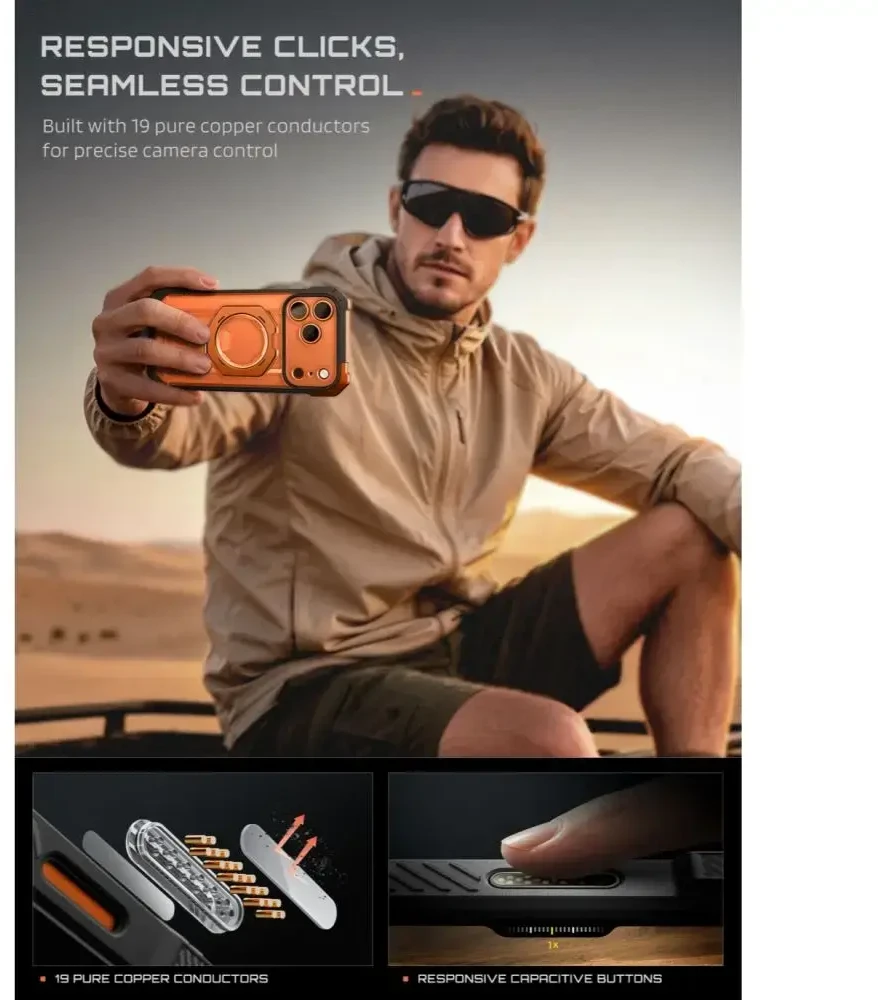 Dėklas SupCase UB GRIP MAG MagSafe iPhone 17 Pro Max / 18 Pro Max KORALINIS