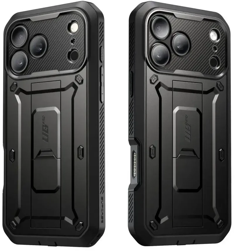Dėklas SupCase UNICORN BEETLE Pro iPhone 17 Pro / 18 Pro Juodas