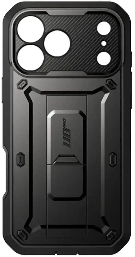 SupCase UNICORN BEETLE Pro iPhone 17 Pro Max / 18 Pro Max DĖKLAS Juodas