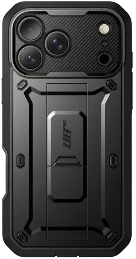 Dėklas SupCase UNICORN BEETLE Pro iPhone 17 Pro / 18 Pro Juodas