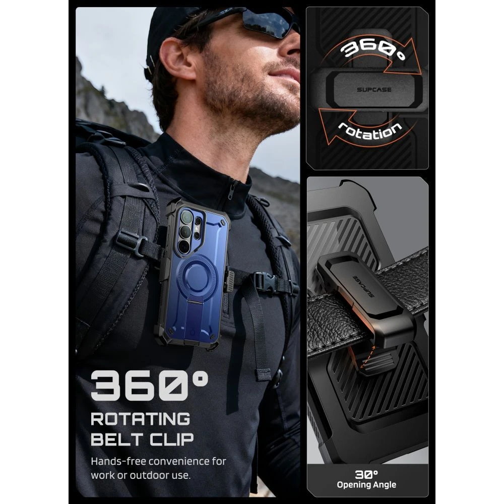 „SupCase Unicorn Beetle Pro MAG MagSafe 2“ dėklas Samsung Galaxy S26 Ultra dėklas Cobalt