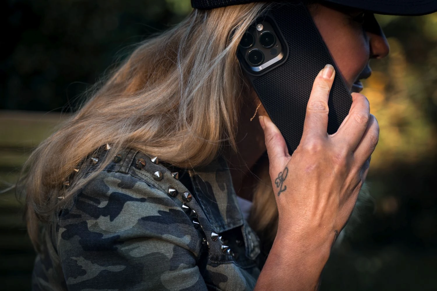 Dėklas Apple iPhone 14 Juodas Tactical Blast duobės dangtelis