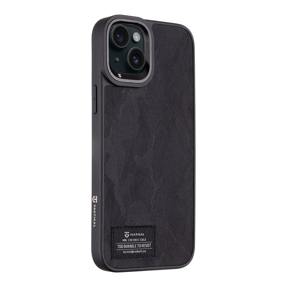 Dėklas Tactical Camo Troop dangtelis, skirtas Apple iPhone 15 Plus Juodas