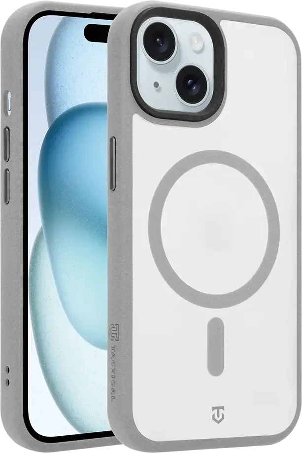 Dėklas Tactical MagForce Hypersand Cover for Apple iPhone 15 Light Pilkas