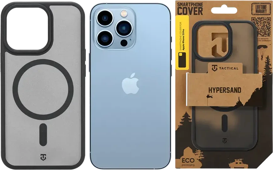 Dėklas Tactical MagForce Hypersand Cover for Apple iPhone 13 Pro Asphalt