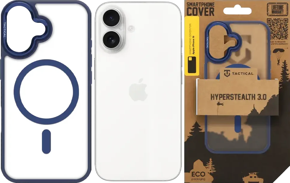 Dėklas Tactical MagForce Hyperstealth 3.0 Cover for Apple iPhone 16 Deep Mėlyna