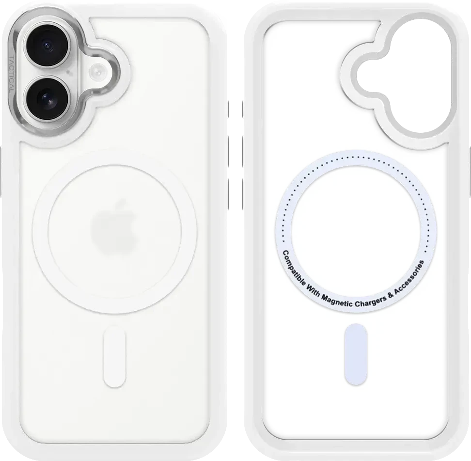 Dėklas Tactical MagForce Hyperstealth 3.0 Cover for Apple iPhone 17 Snow Baltas