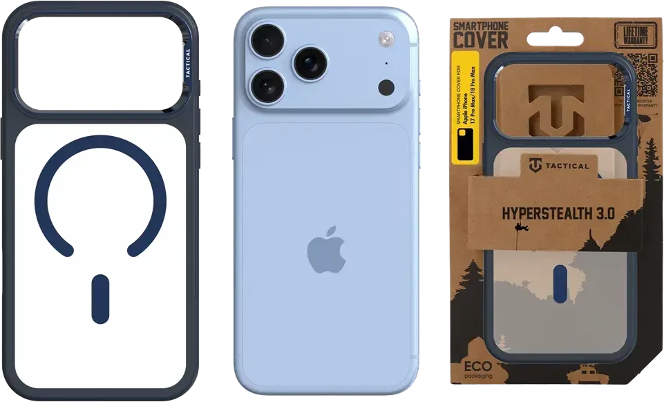 Dėklas Tactical MagForce Hyperstealth 3.0 Cover for Apple iPhone 17 Pro Max/18 Pro Max Deep Mėlyna