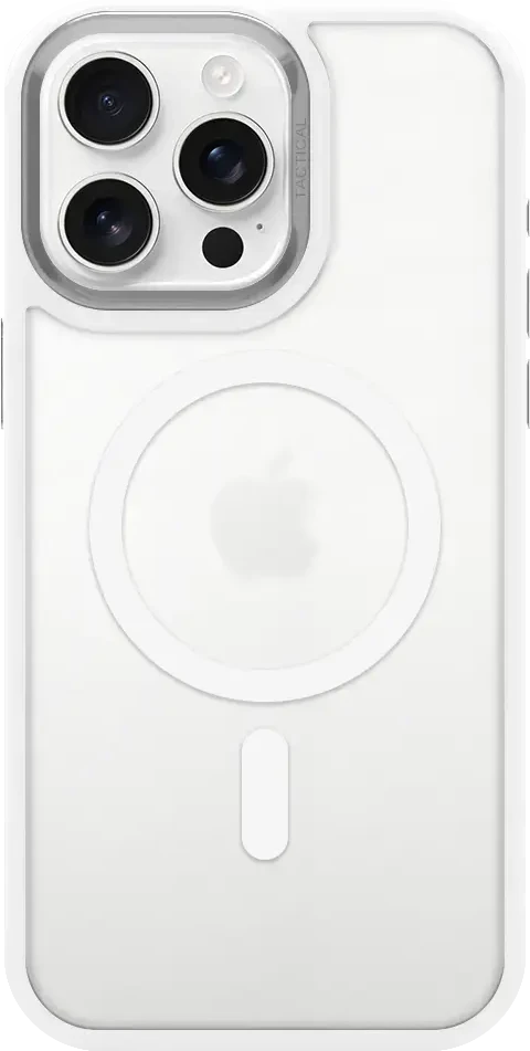 Dėklas Tactical MagForce Hyperstealth 3.0 Cover for Apple iPhone 16 Pro Max Snow Baltas