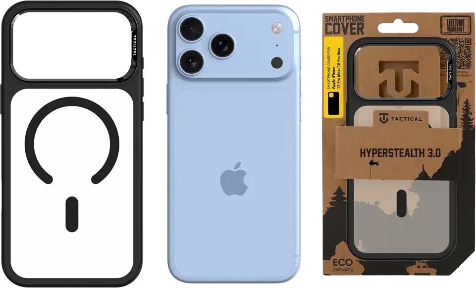 Dėklas Tactical MagForce Hyperstealth 3.0 Cover for Apple iPhone 17 Pro Max/18 Pro Max Asphalt
