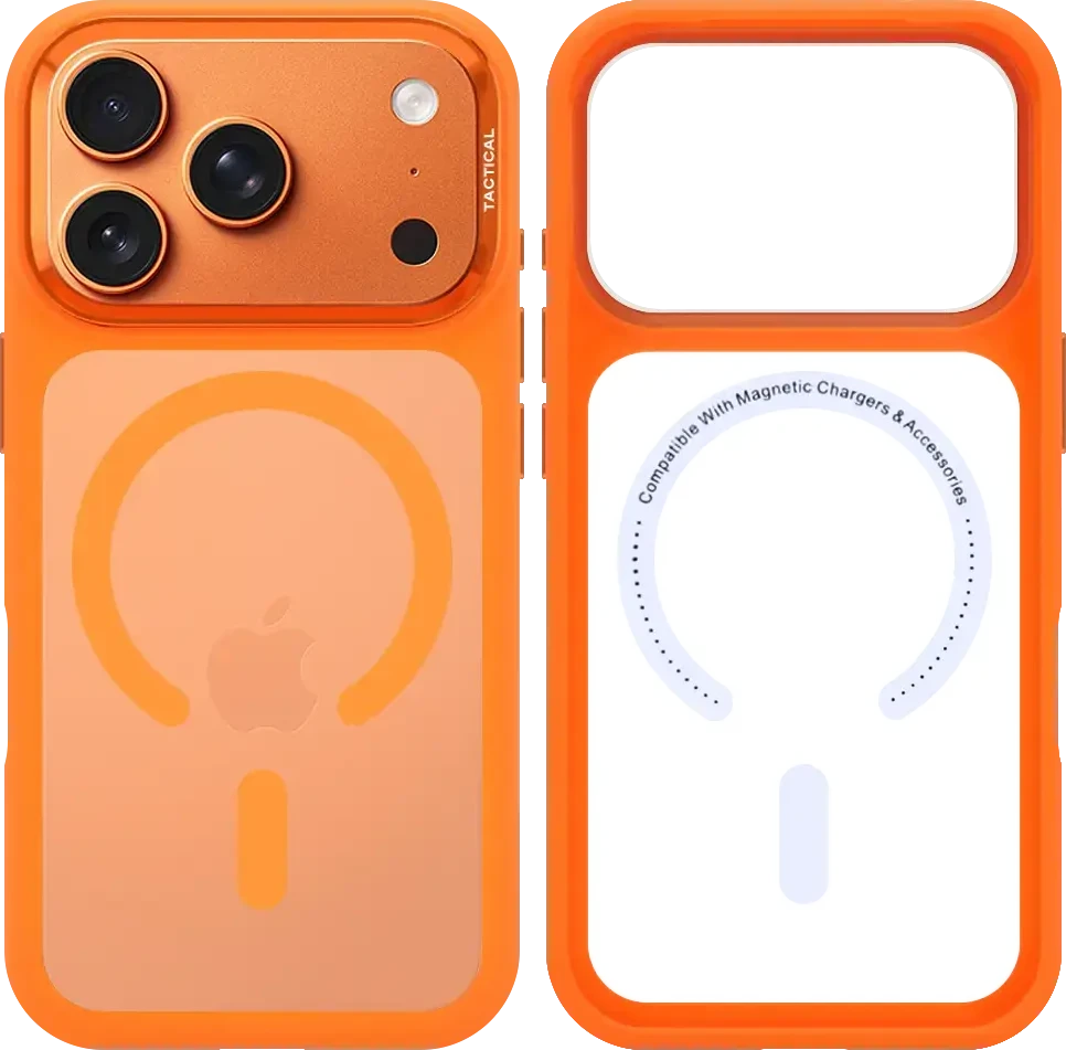 Dėklas Tactical MagForce Hyperstealth 3.0 Cover for Apple iPhone 17 Pro/18 Pro Agent Oranžinis