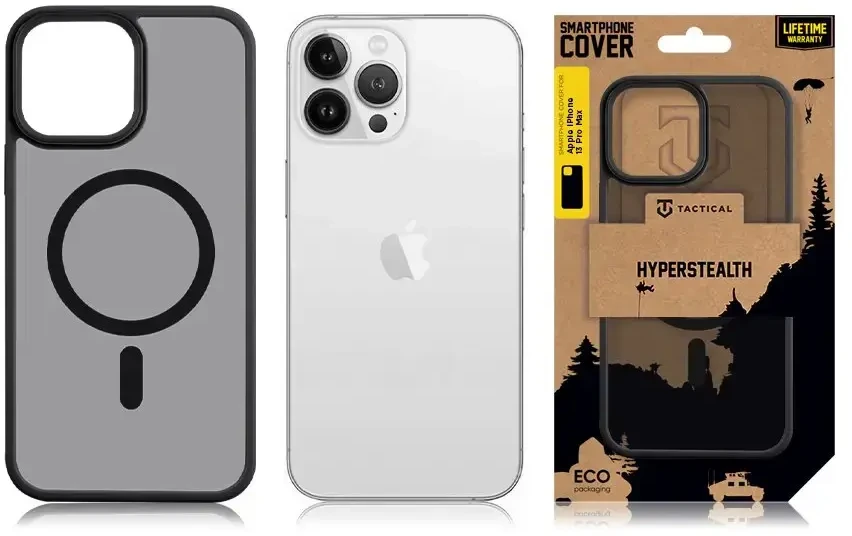 Dėklas Tactical MagForce Hyperstealth dangtelis, skirtas iPhone 13 Pro Max Asphalt