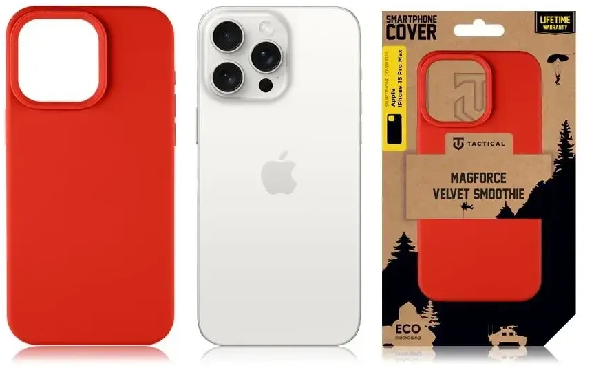 Tactical MagForce Velvet Smoothie dėklas skirtas Apple iPhone 15 Pro Max Chilli