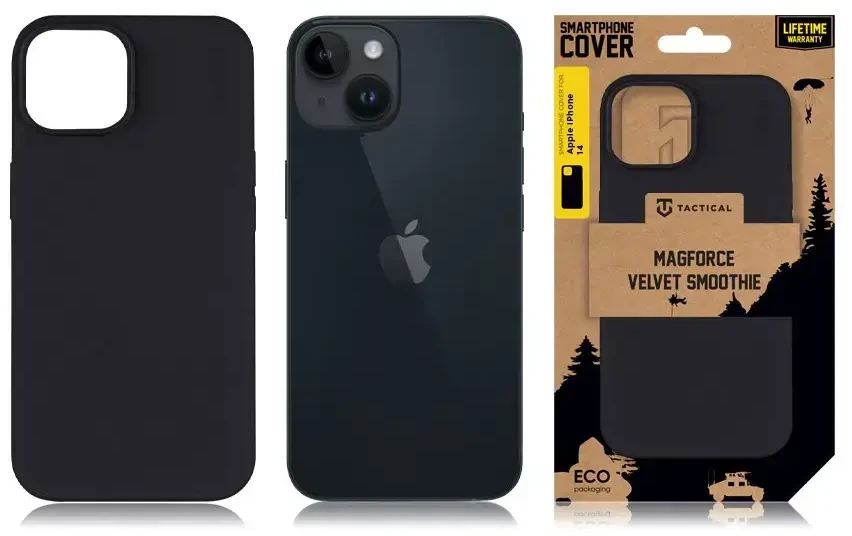 Tactical MagForce Velvet Smoothie dėklas skirtas Apple iPhone 14 Asphalt