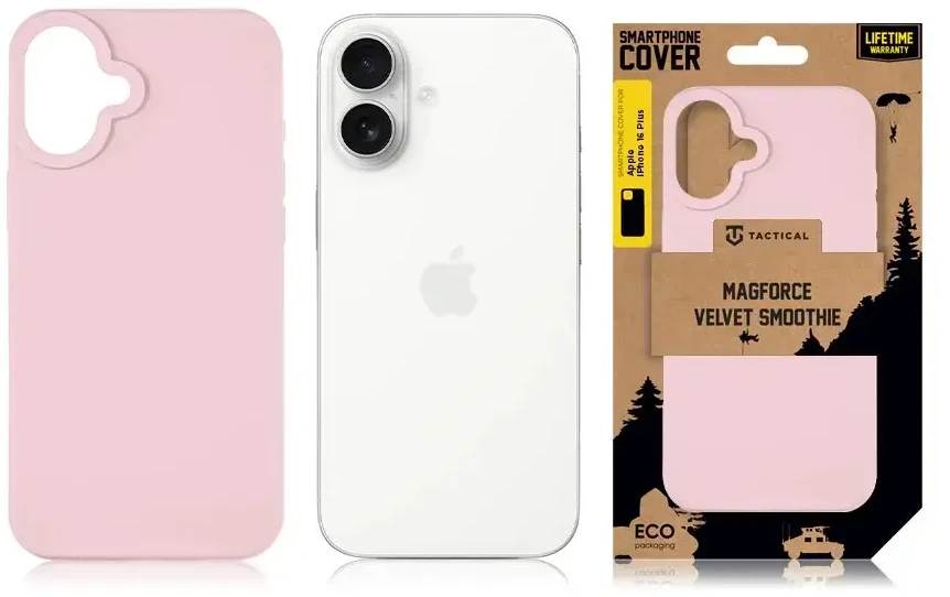 Tactical MagForce Velvet Smoothie dėklas skirtas Apple iPhone 16 Plus rožinė pantera