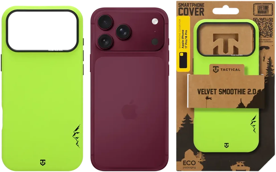 Tactical MagForce Velvet Smoothie 2.0 dėklas Apple iPhone 18 Pro/17 Pro avokadų spalvos