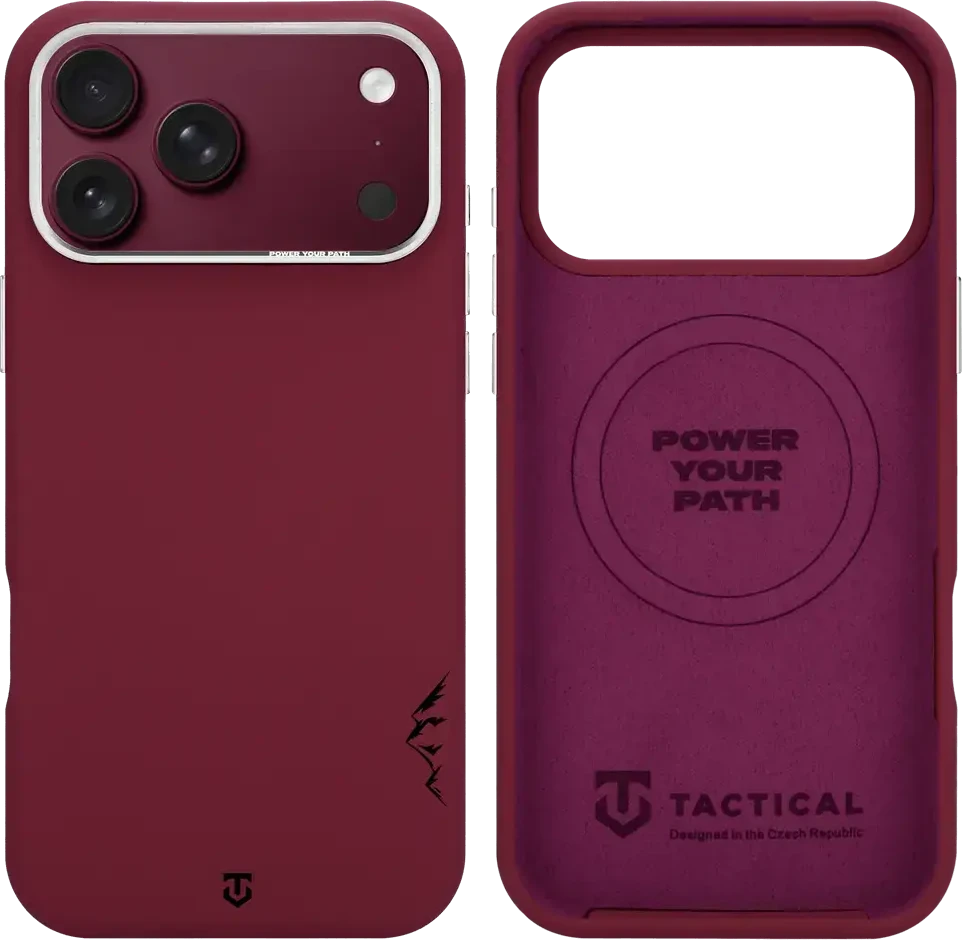 Dėklas Tactical MagForce Velvet Smoothie 2.0 Cover for Apple iPhone 18 Pro/17 Pro Burgundy