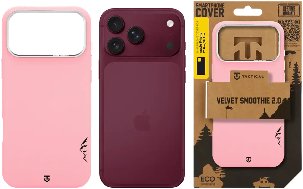 Tactical MagForce Velvet Smoothie 2.0 dėklas Apple iPhone 18 Pro/17 Pro Rožinė Panther