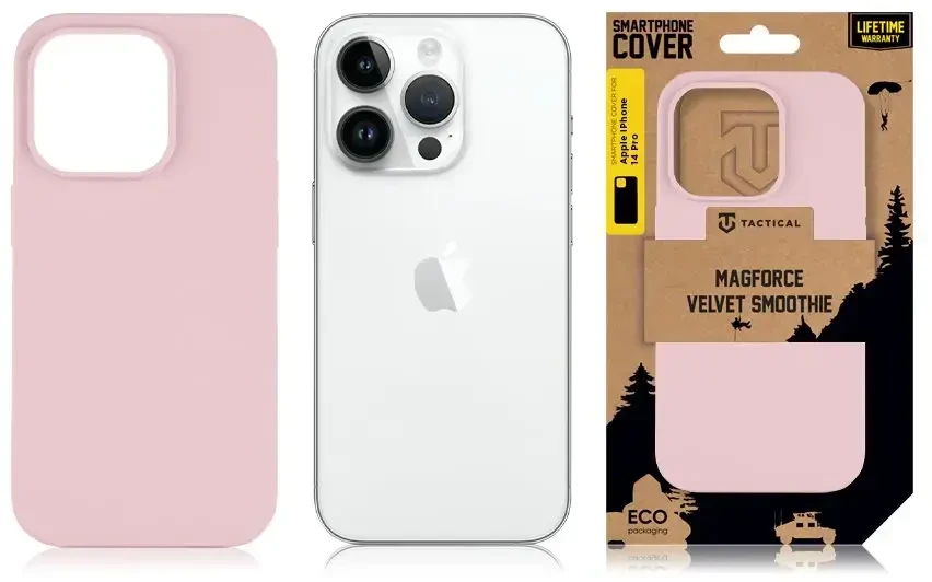 Tactical MagForce Velvet Smoothie dėklas skirtas Apple iPhone 14 Pro rožinė pantera