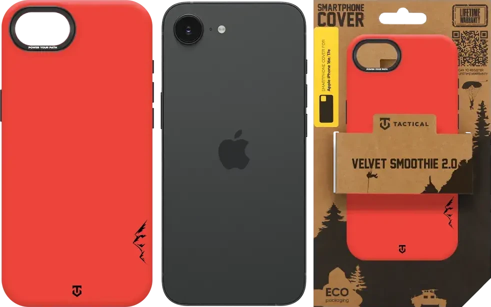 Dėklas Tactical MagForce Velvet Smoothie 2.0 Cover for Apple iPhone 16e/17e Chilli