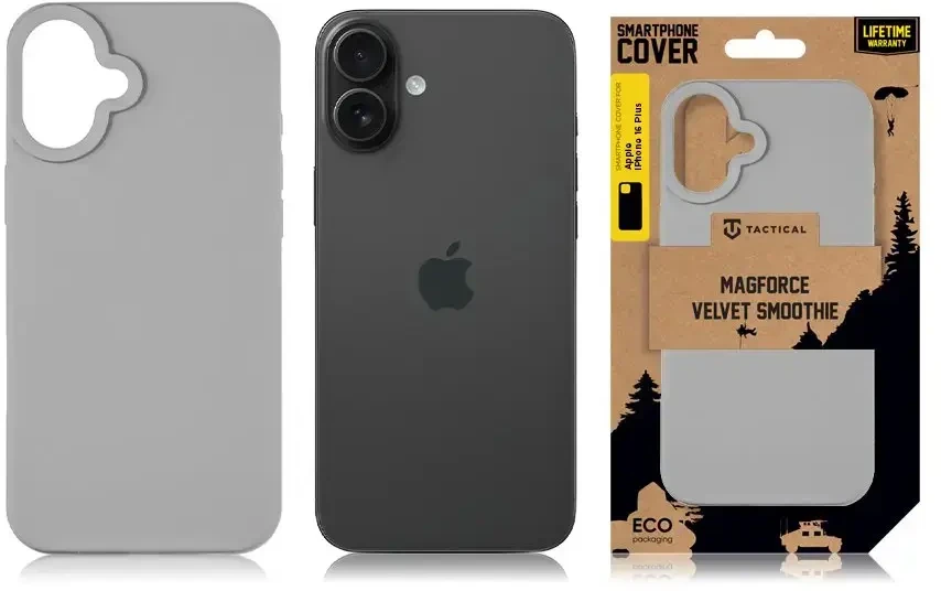 Tactical MagForce Velvet Smoothie dėklas skirtas Apple iPhone 16 Plus Foggy