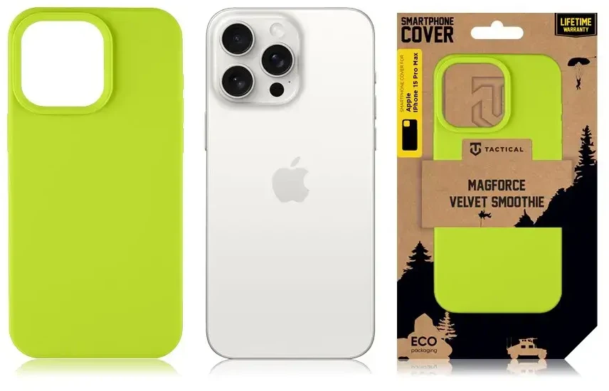 Tactical MagForce Velvet Smoothie dėklas skirtas Apple iPhone 15 Pro Max Avocado
