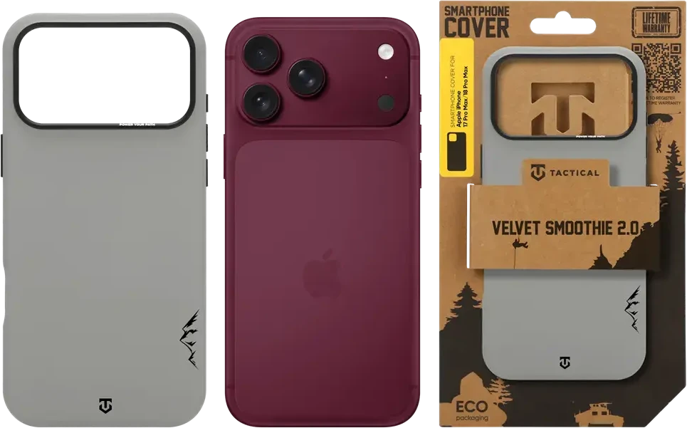 Dėklas Tactical MagForce Velvet Smoothie 2.0 Cover for Apple iPhone 18 Pro Max/17 Pro Max Foggy