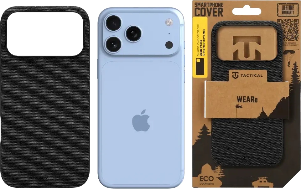 Dėklas Tactical MagForce WEARe Cover for Apple iPhone 17 Pro Max/18 Pro Max Juodas