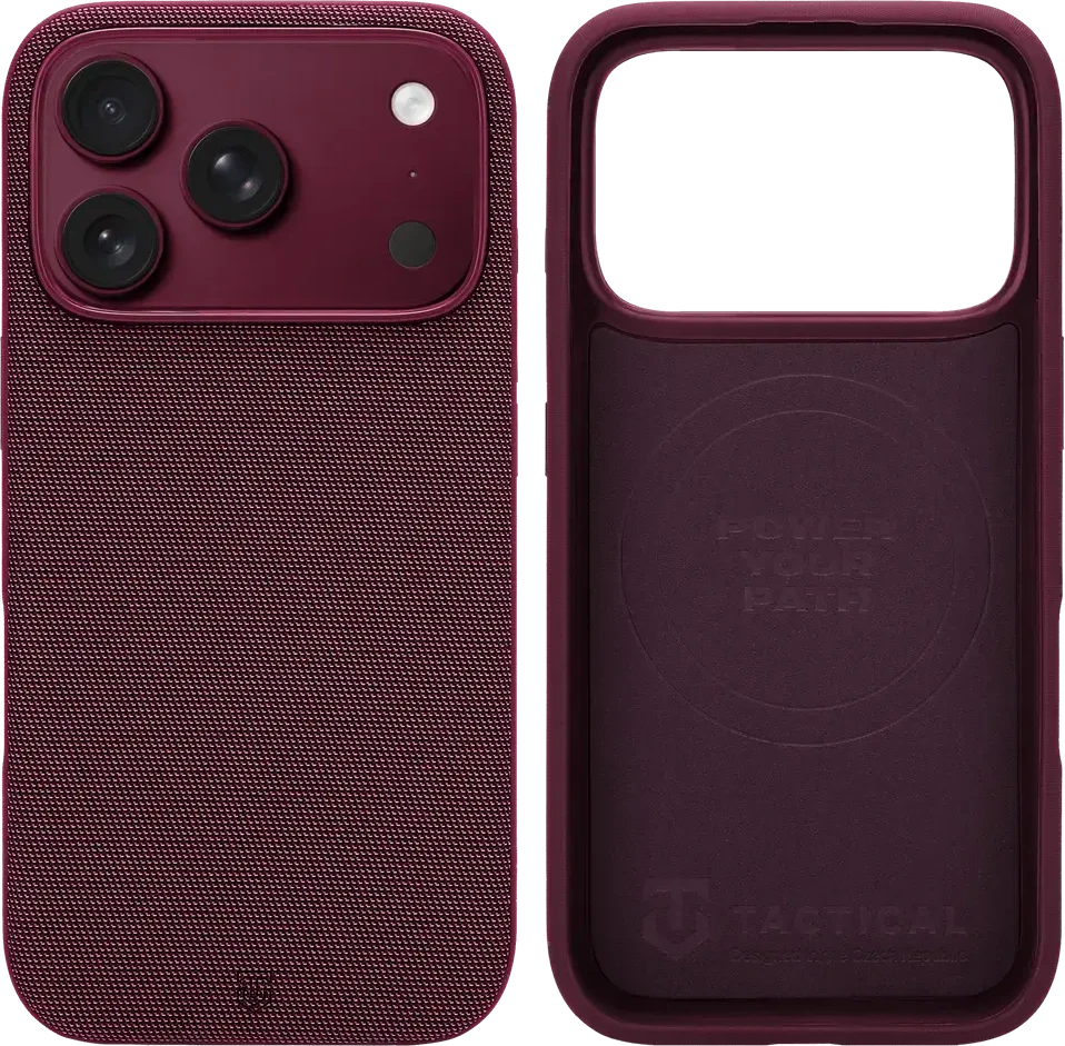 Dėklas Tactical MagForce WEARe Cover for Apple iPhone 17 Pro/18 Pro Burgundy