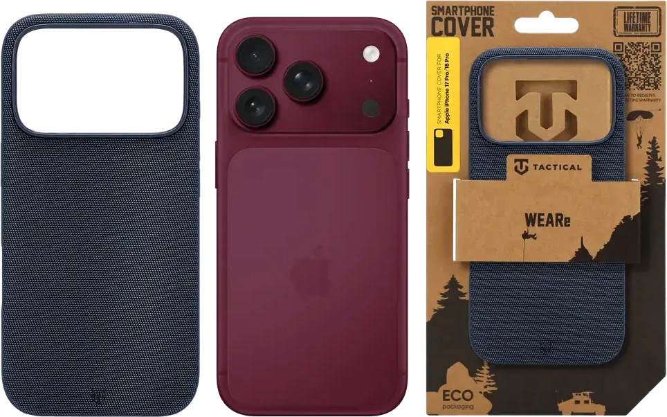 Dėklas Tactical MagForce WEARe Cover for Apple iPhone 17 Pro/18 Pro Mėlyna