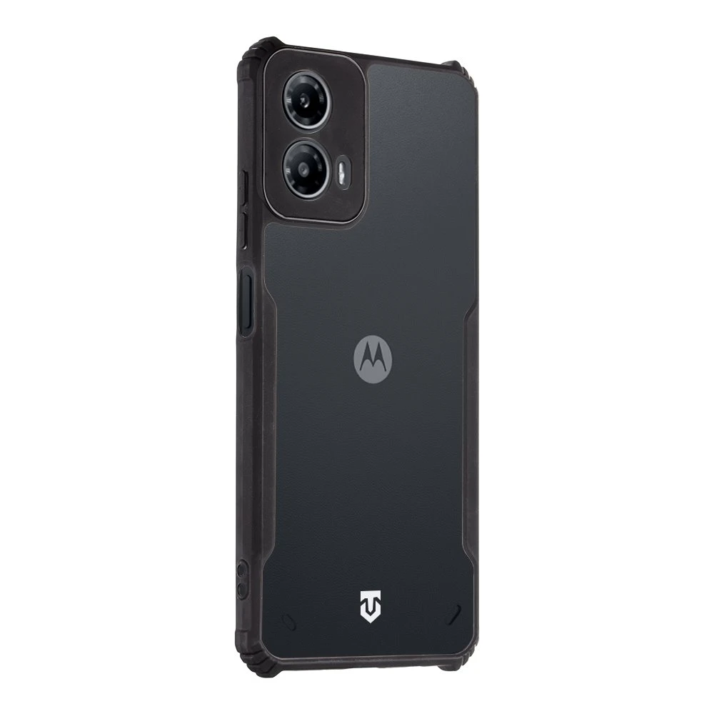 Dėklas Tactical Taktinis kvantinis slaptas dangtelis, skirtas Motorola G34 skaidrus/juodas