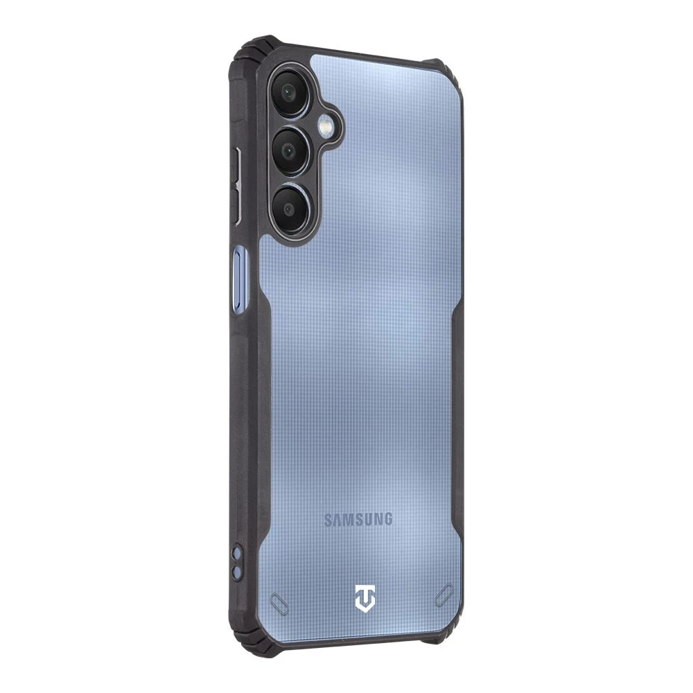 Dėklas Tactical Quantum Stealth Cover Samsung Galaxy A25 5G Clear/Juodas