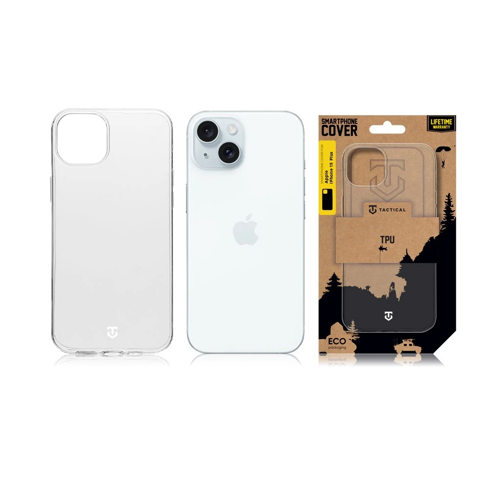 Dėklas Tactical Taktinis TPU dangtelis, skirtas Apple iPhone 15 Plus skaidrus