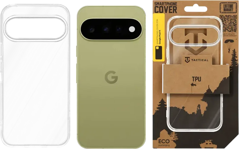 Dėklas Tactical TPU Cover for Google Pixel 11 Transparent